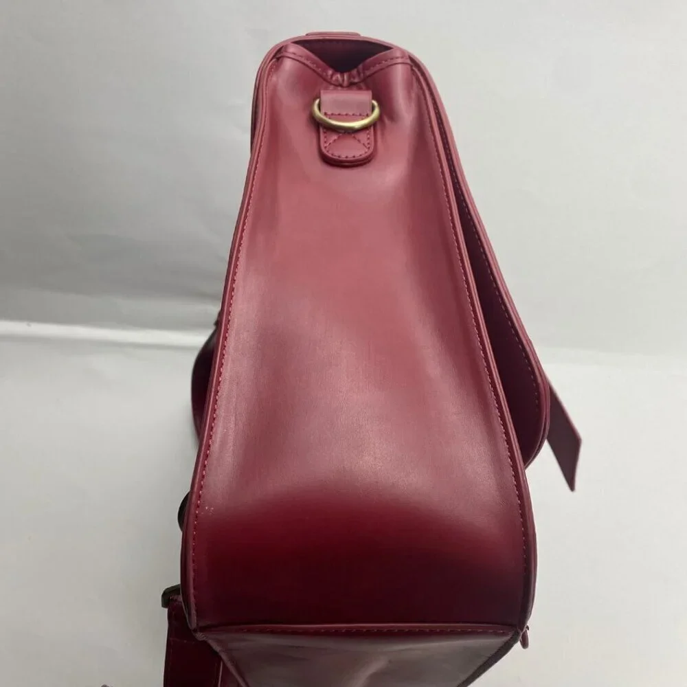 ECOSUSI Bow Summer Garden Romance Burgundy Wine Red Briefcase Bag/Backpack